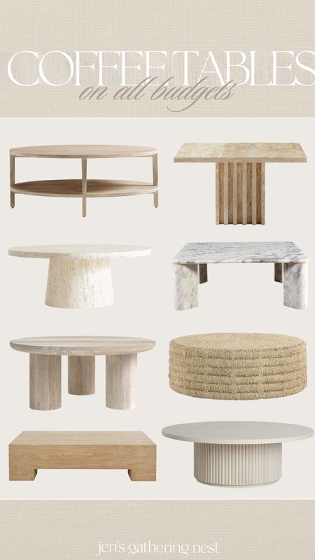 Coffee tables — mix of textures and shapes 🤍

#coffeetable #livingroom #livingroominspo #coffeetabledecor #crateandbarrel #jossandmain #homefinds

#LTKHome