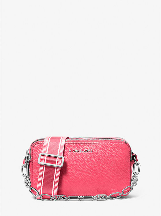 Jet Set Small Pebbled Leather Double-Zip Camera Bag | Michael Kors US