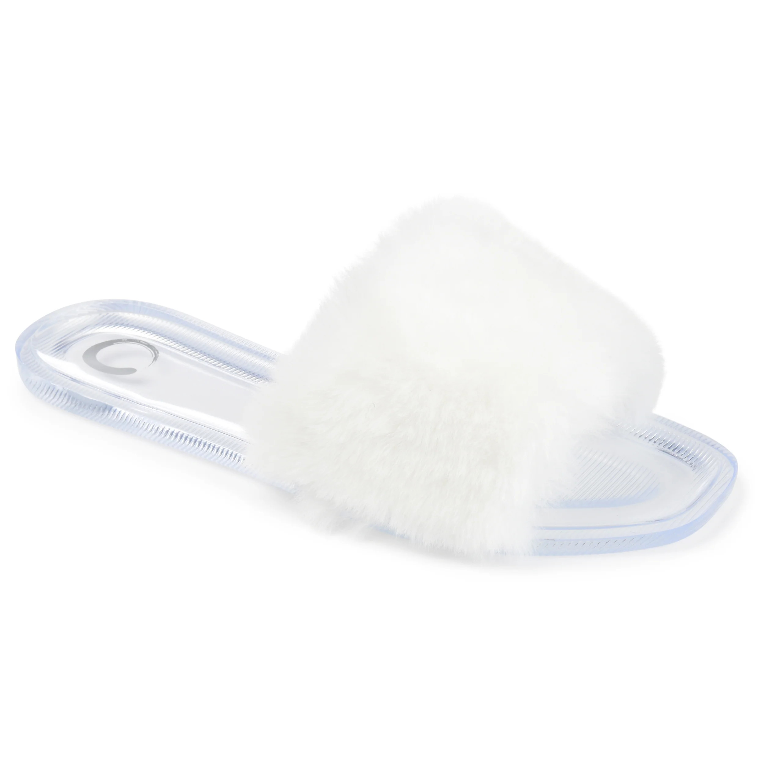 Journee Collection Women's Faux Fur Dusk Slide | Shop Simon