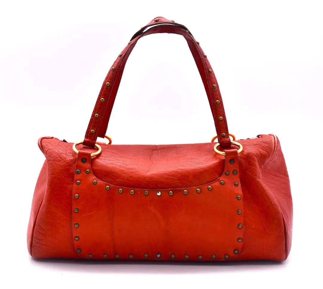 70s Studded Leather Red Handbag - Etsy Canada | Etsy (US)