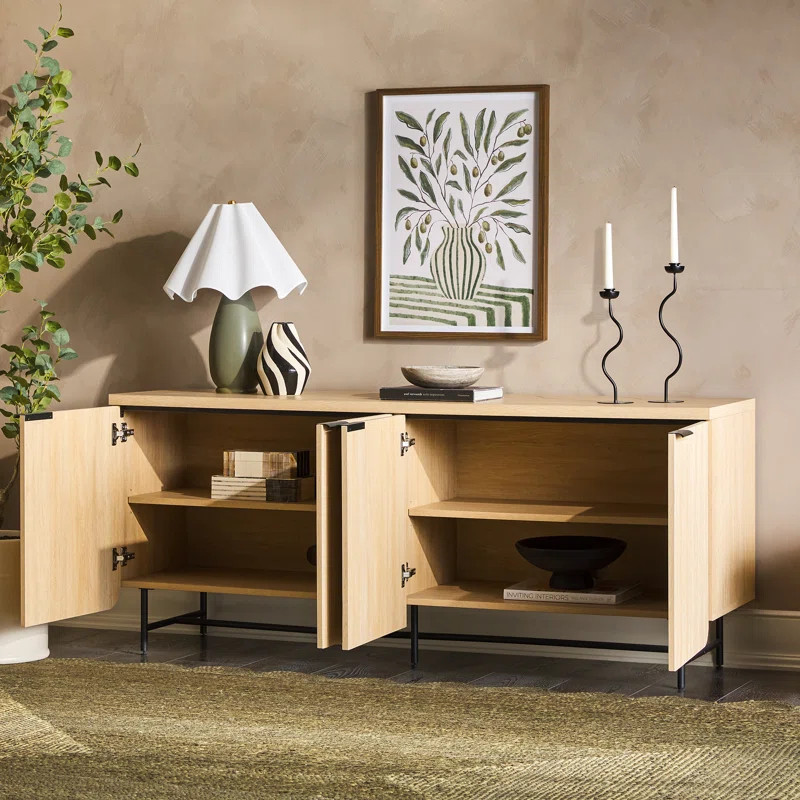 Ludlow Reeded 4-Door Sideboard | Wayfair North America