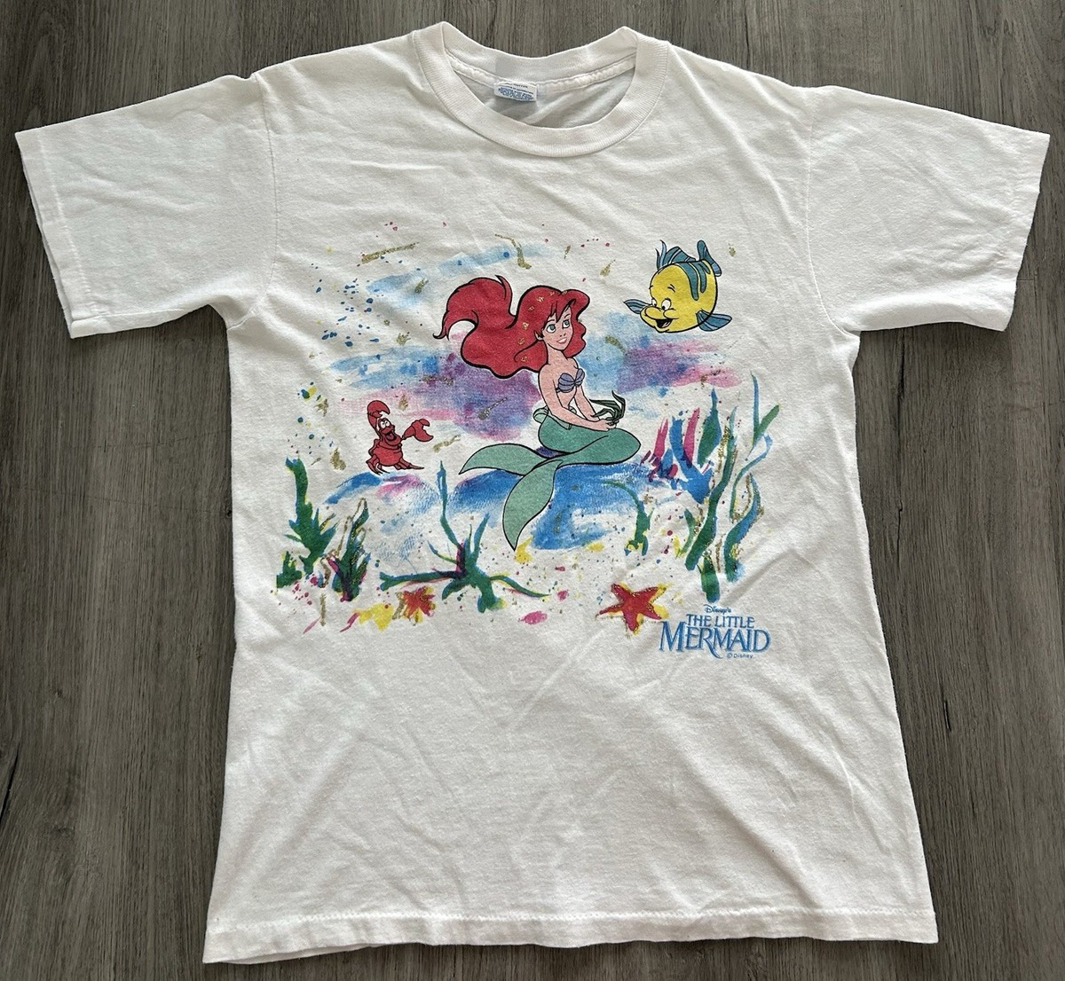 Vintage 90s Disney The Little Mermaid graphic single stitch tee | eBay | eBay US
