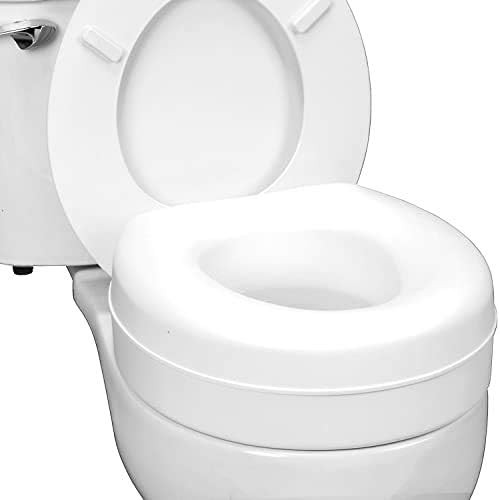 HealthSmart Raised Toilet Seat Riser That Fits Most Standard Bowls for Enhanced Comfort and Eleva... | Amazon (US)