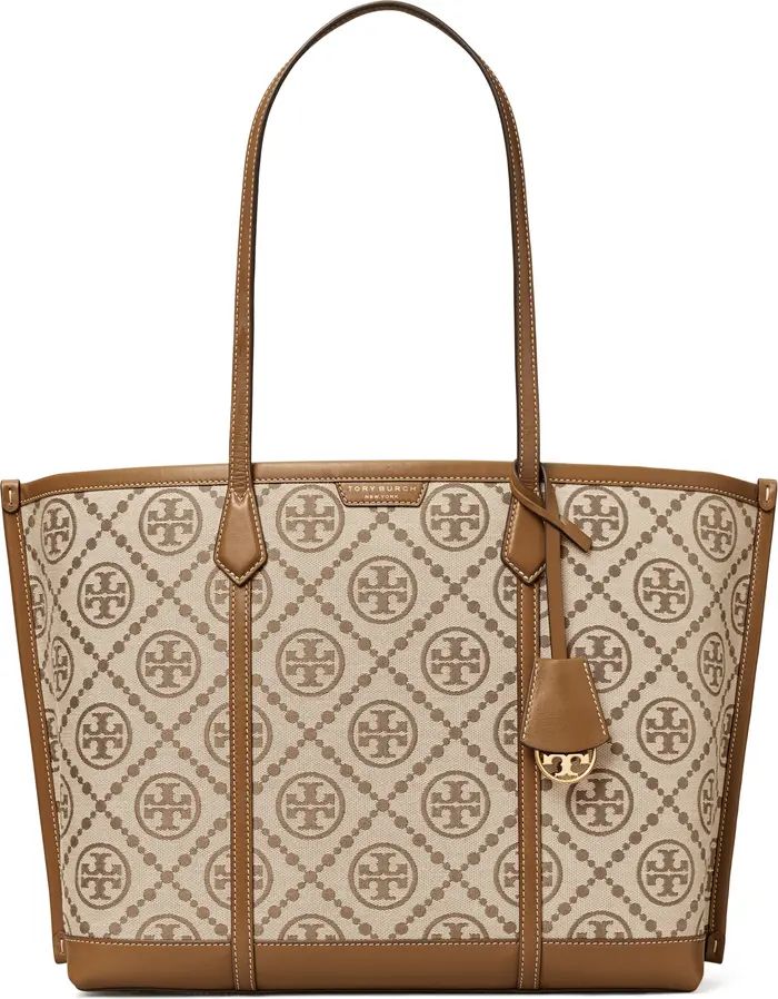 Tory Burch Perry T Monogram Jacquard Triple Tote | Nordstrom | Nordstrom Canada