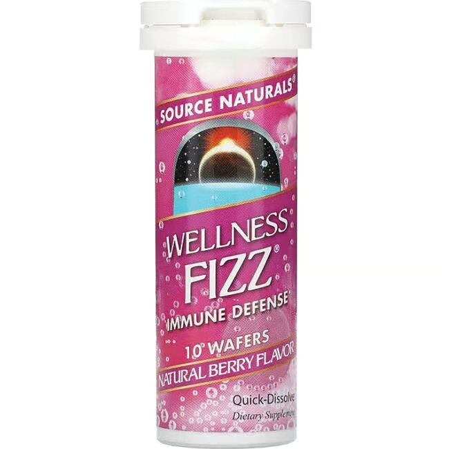 Source Naturals Wellness Fizz - Natural Berry Vitamin | 10 Wafers | Swanson