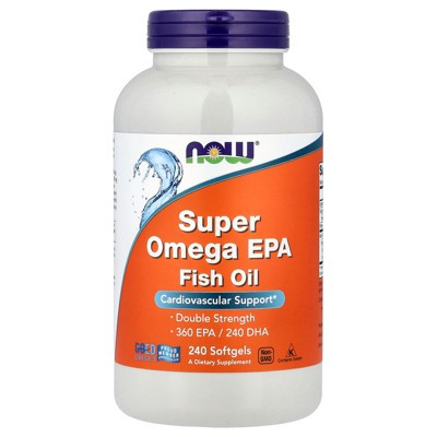 NOW Foods Super Omega EPA Fish Oil, 240 Softgels (1,000 mg per Softgel) | Target