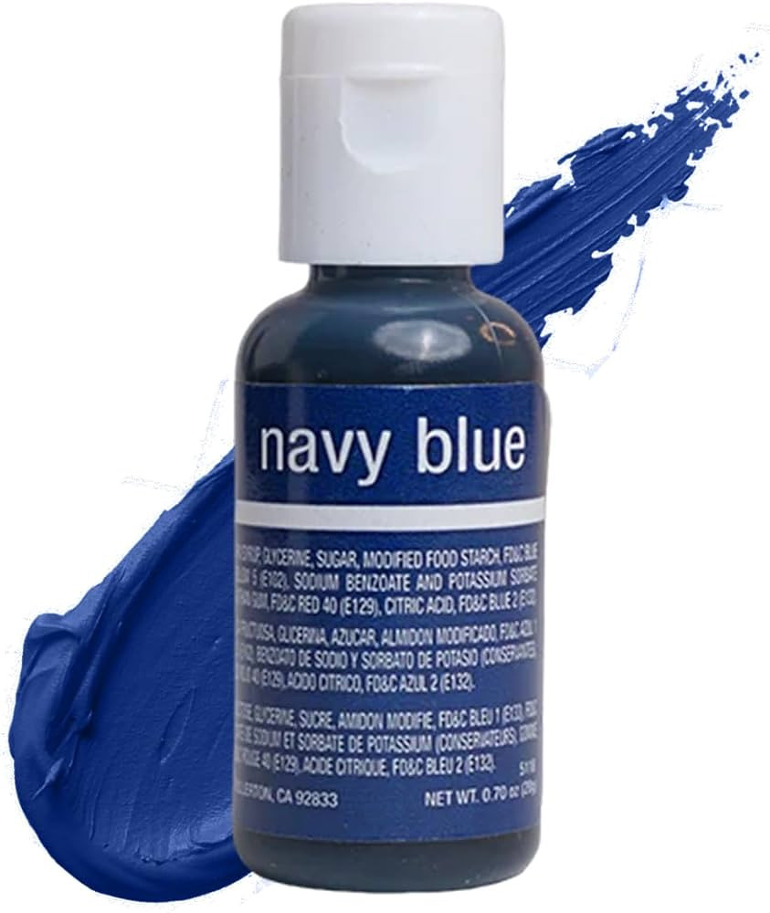 Chefmaster Navy Blue Liqua-Gel® Food Coloring | Vibrant Color | Professional-Grade Dye for Icing... | Amazon (US)