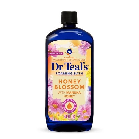 Dr Teal's Honey Blossom Foaming Bath with Honey & Essential Oils, 34 fl oz | Walmart (US)