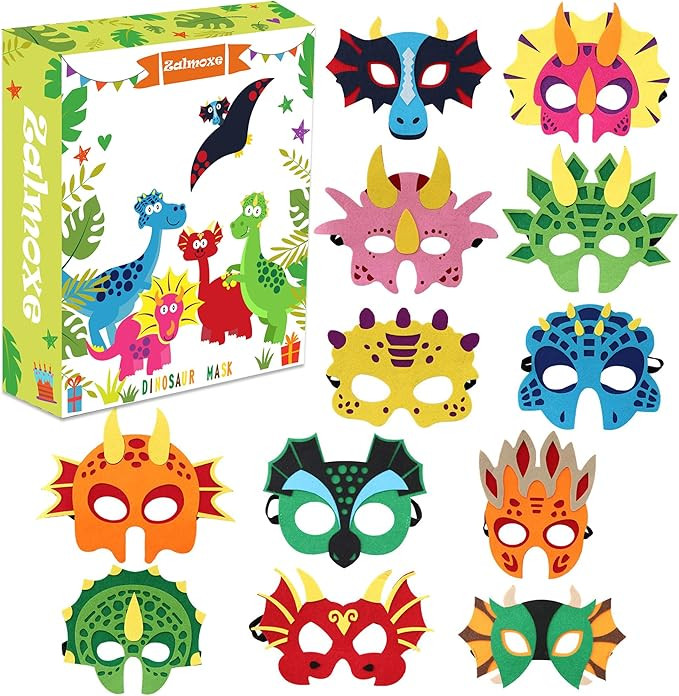Felt Masks for Kids Party Masks Birthday Masquerade Supplies Decorations Halloween Masks | Amazon (US)