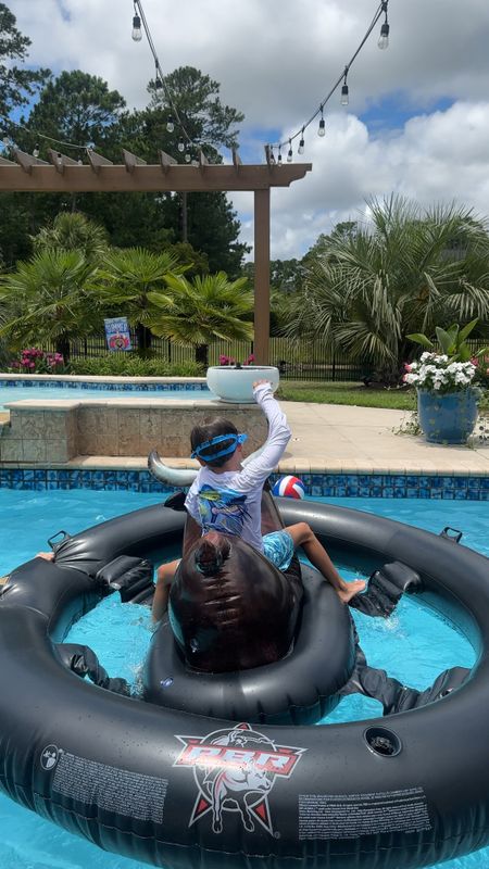 Inflatable bull float! Summer fun pool games!

#LTKFindsUnder100 #LTKFamily #LTKSummerSales