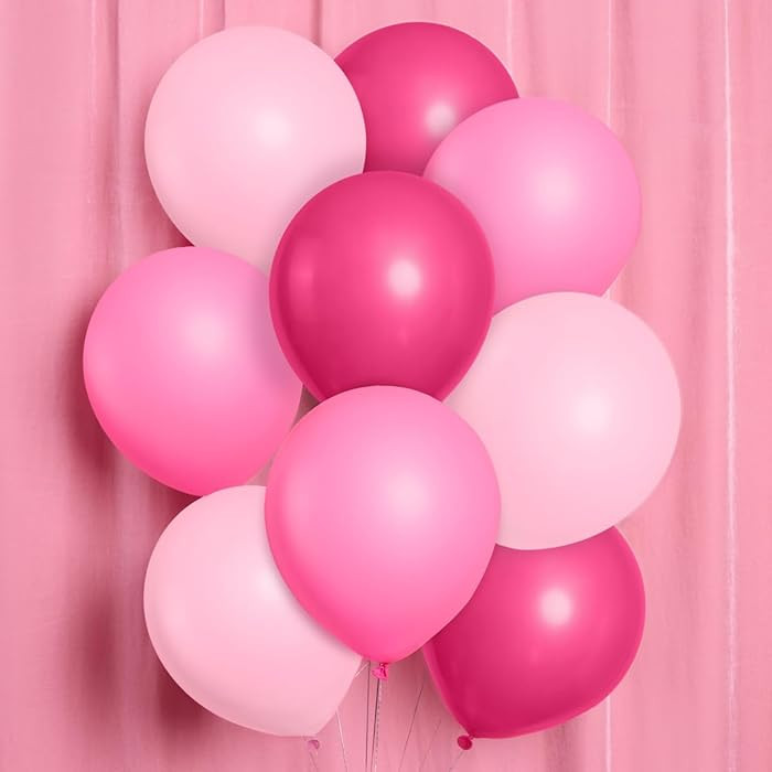 xo, Fetti Pink Birthday Balloon Set - 24 pk, 12" | Bachelorette Party Decorations, Bridal Shower,... | Amazon (US)