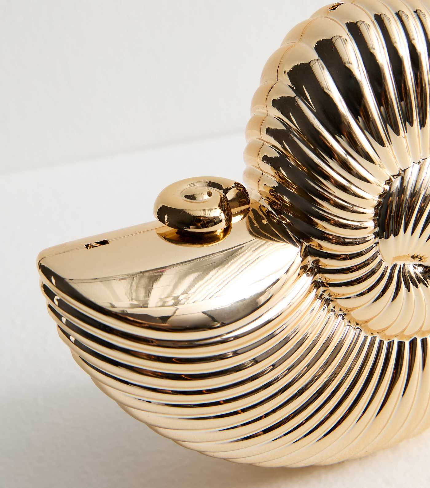 Gold Metallic Seashell Clutch Bag | New Look | New Look (UK)