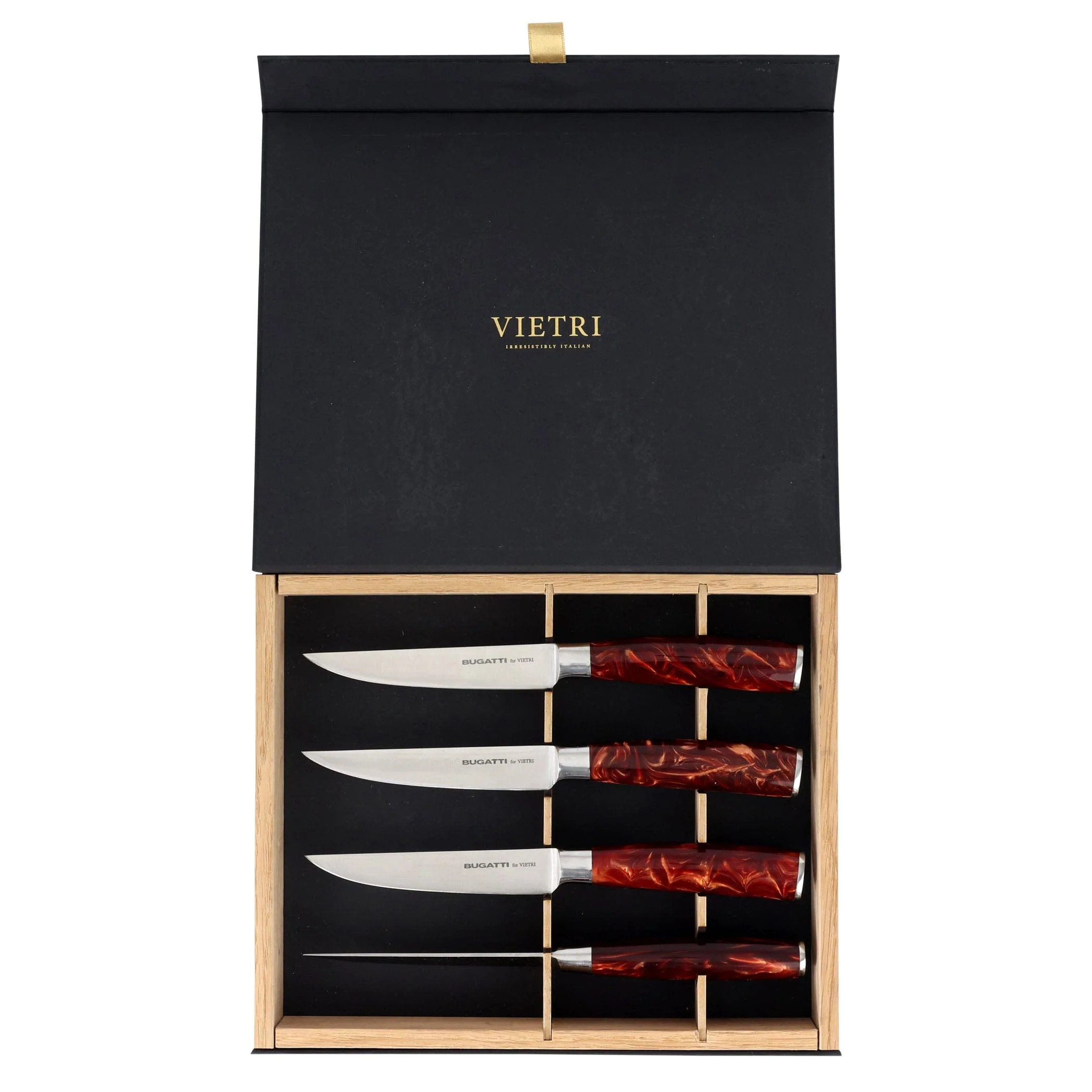 Coltelli Brown Marbled Steak Knives - Set of 4 | VIETRI