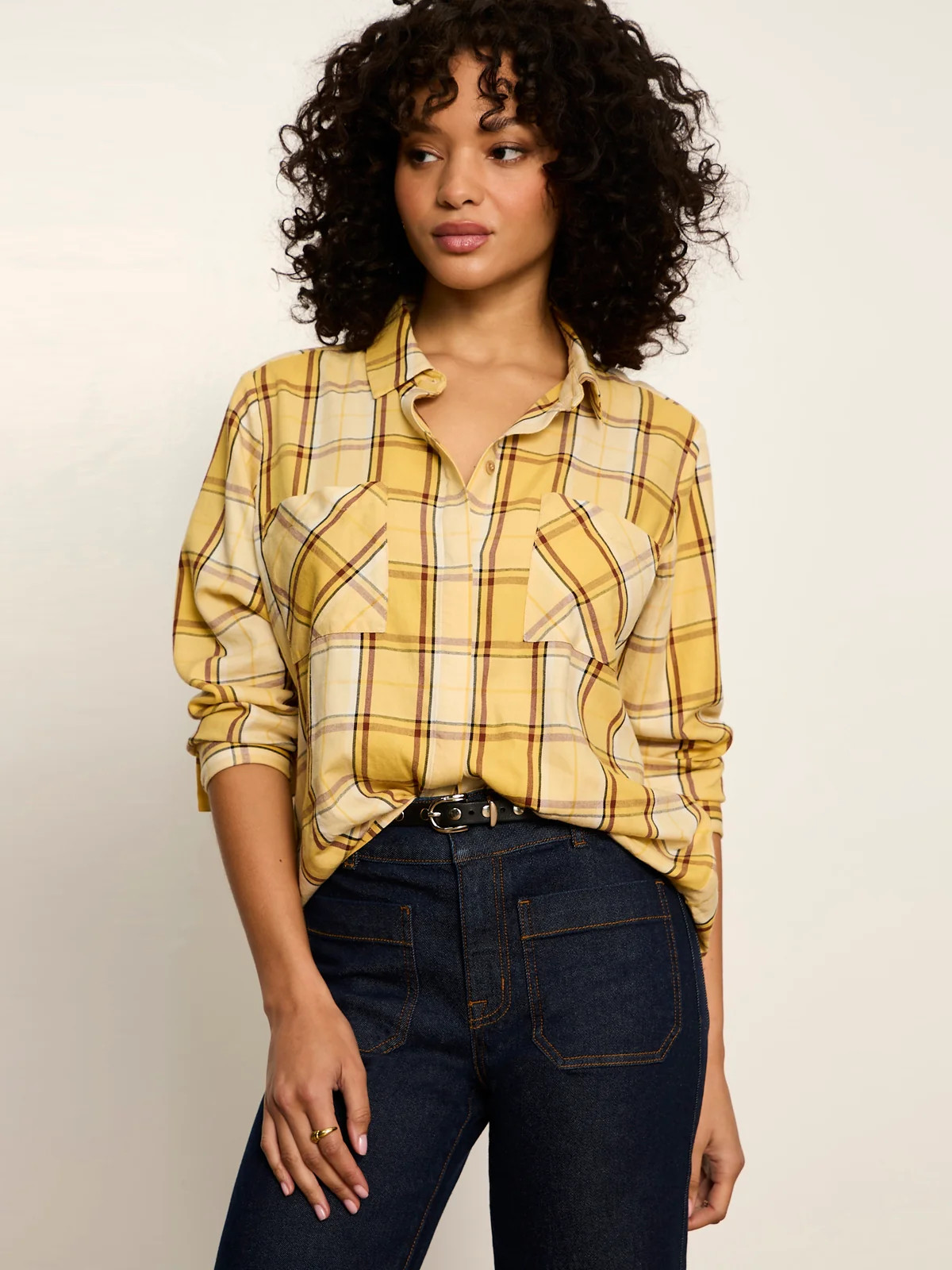 The City Plaid Shirt Goldie Plaid | Sanctuary Clothing