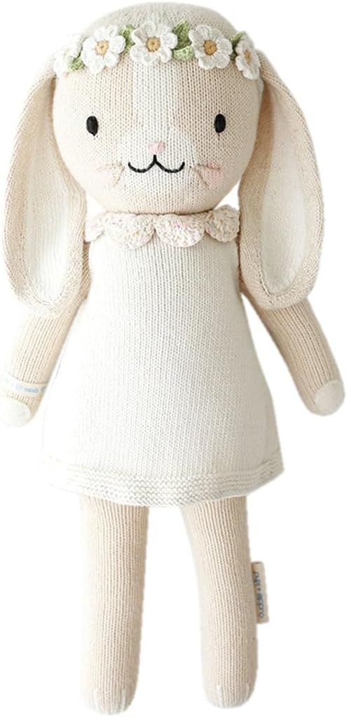 cuddle + kind Hannah The Bunny Ivory Little 13" Hand-Knit Doll – 1 Doll = 10 Meals, Fair Trade,... | Amazon (US)