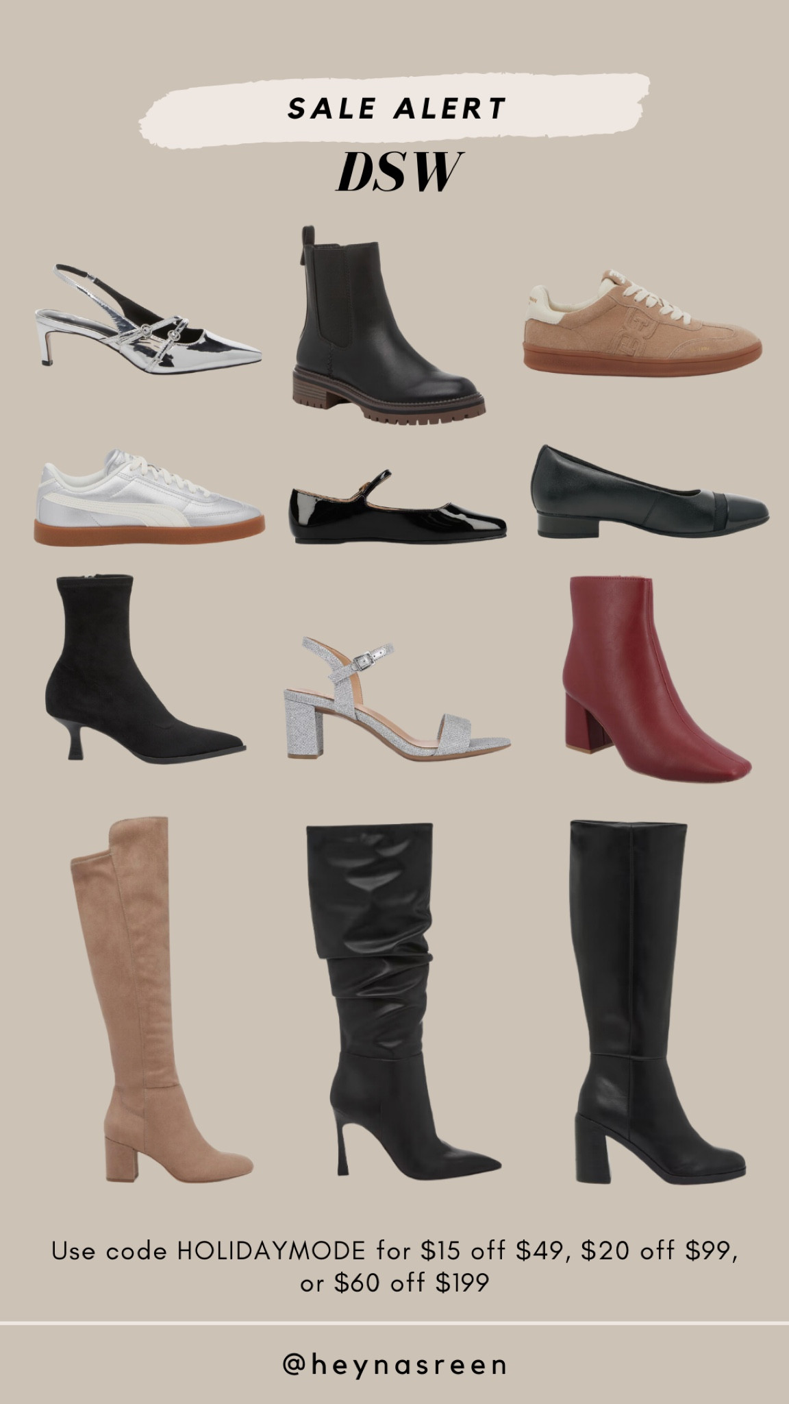 Get your holiday shoes now during the DSW sale with code HOLIDAYMODE ❤️

#LTKHoliday #LTKShoeCrush #LTKSaleAlert