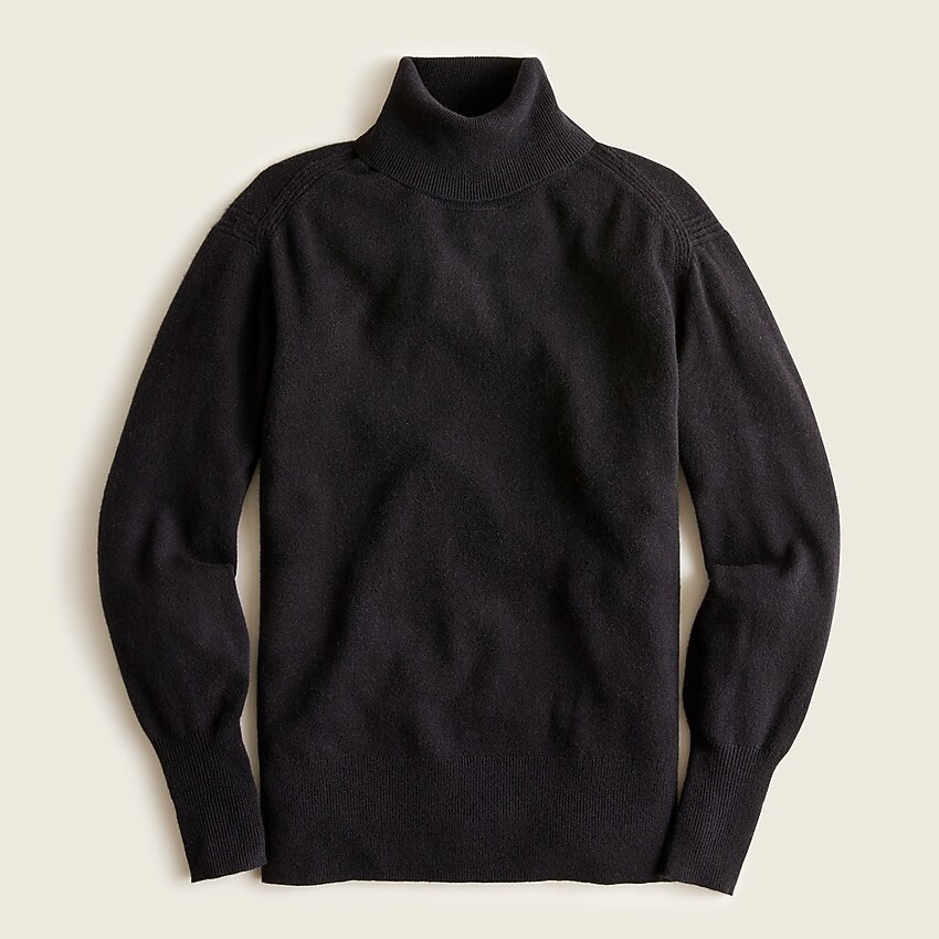 Cashmere fold-over turtleneck sweater | J. Crew US