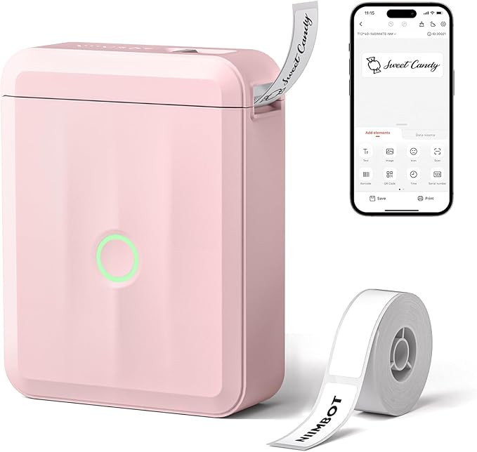 NIIMBOT D110 Upgraded Version Mini Label Maker Machine with Tape, Portable Bluetooth Thermal Prin... | Amazon (US)
