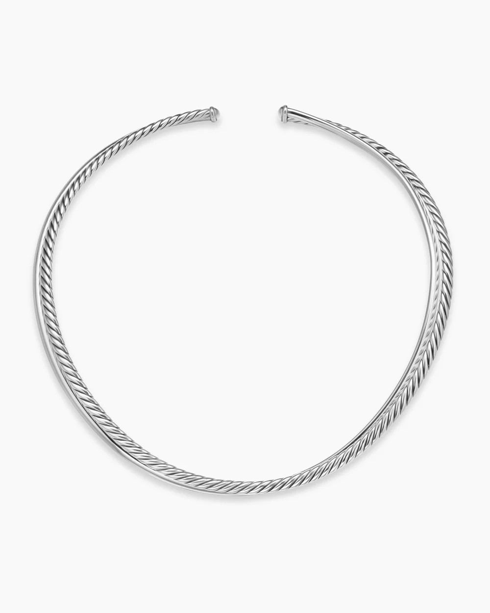 David Yurman | Bold Crossover Collar Necklace in Sterling Silver, 10mm | David Yurman