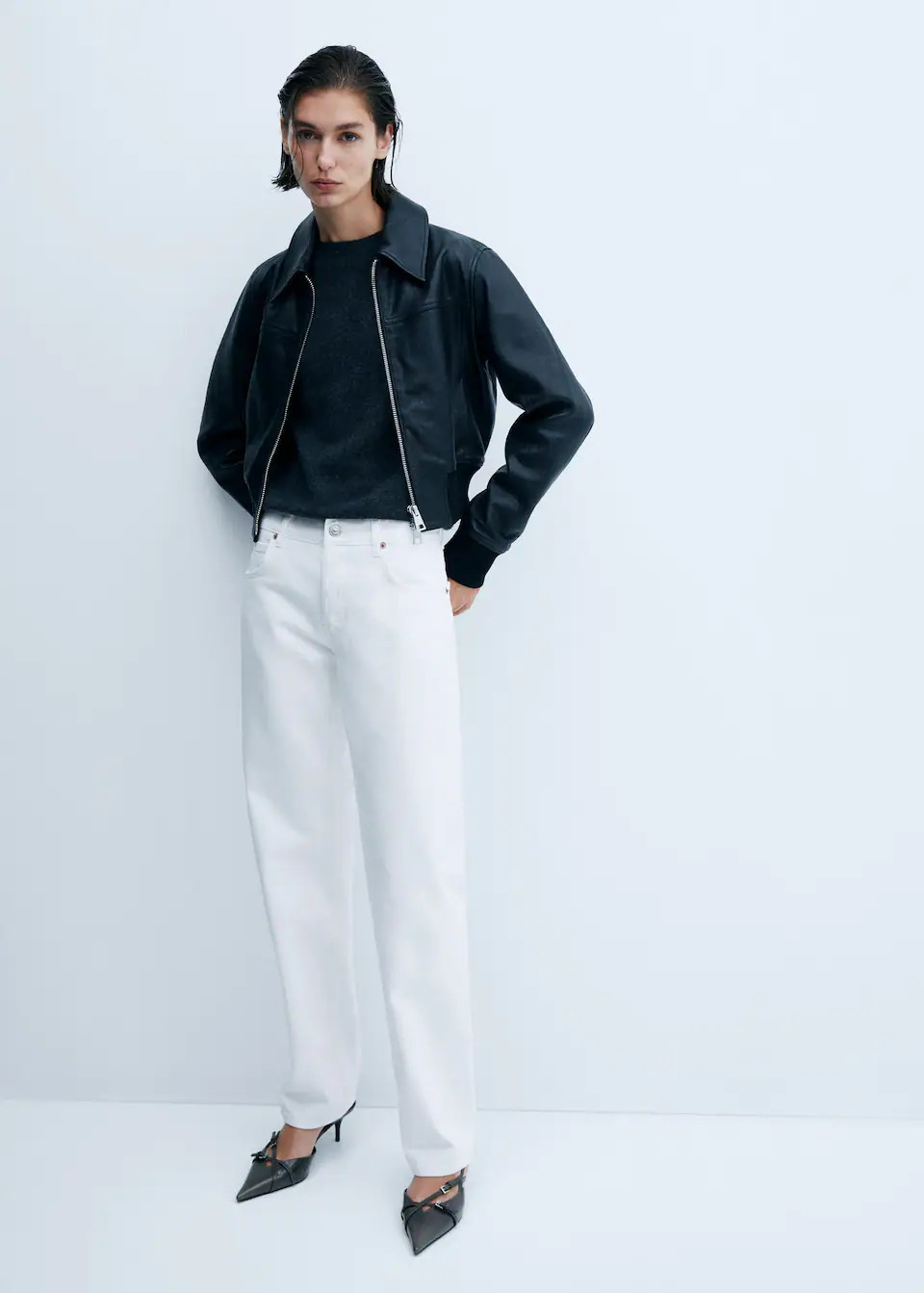 Mid-rise straight jeans -  Women | Mango United Kingdom | MANGO (UK)
