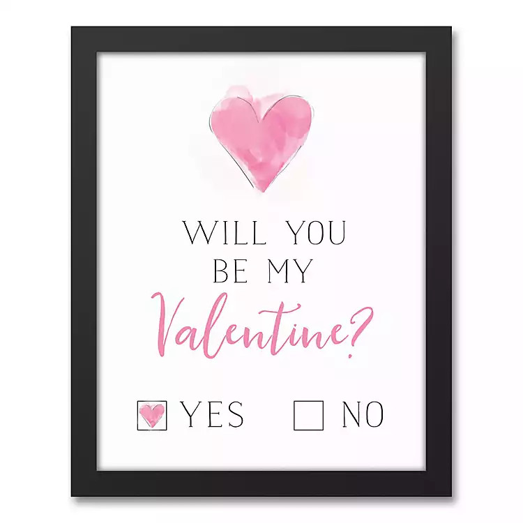 New!Check Yes Or No Framed Canvas Art | Kirkland's Home