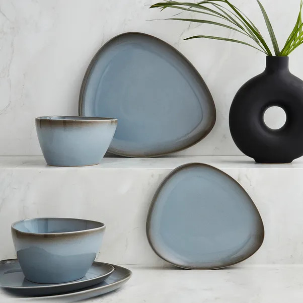 Pebble Grey 12 Piece Dinner Set | Dunelm (migrated)