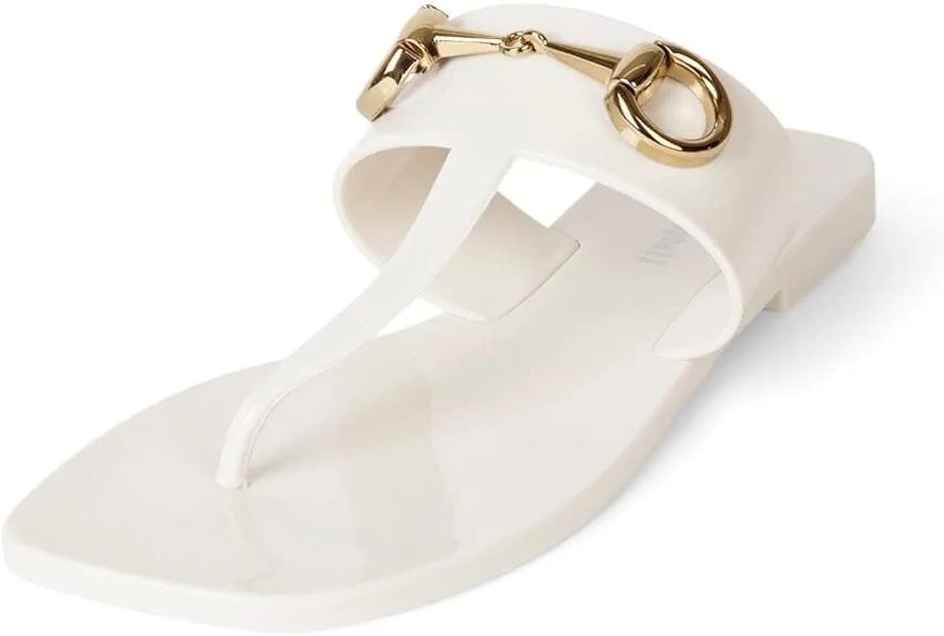 Jeffrey Campbell Womens A Lil Bit Patent Embellished Slide Sandals | Amazon (US)