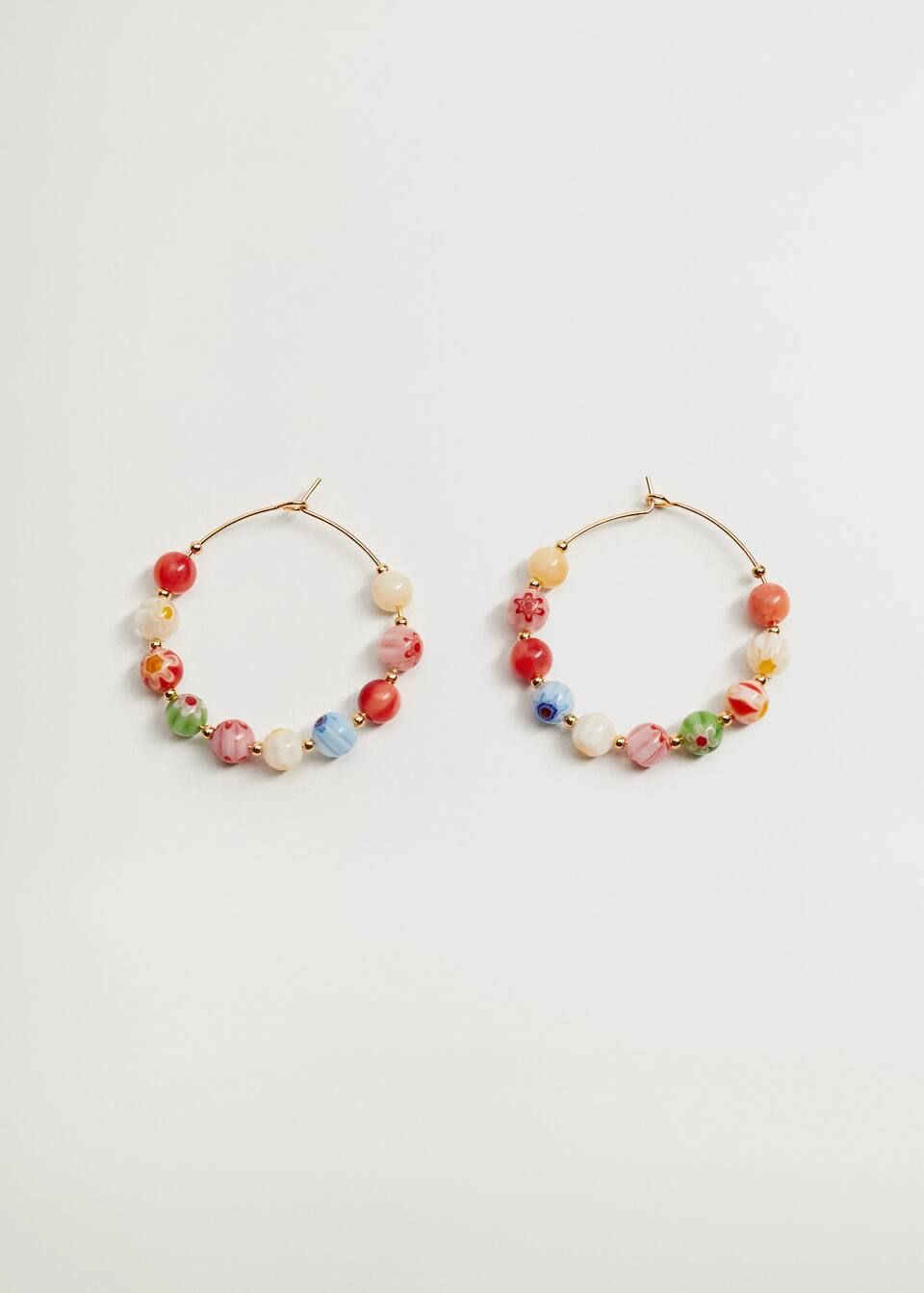 Hoops crystal earrings | MANGO (US)