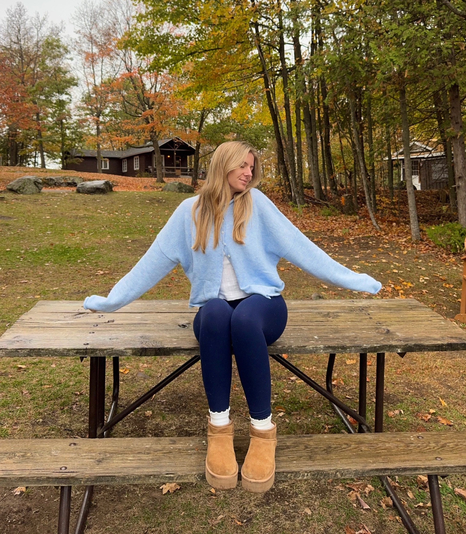Blue cozy fall fit🍂

#LTKSeasonal #LTKActive #LTKfindsunder50