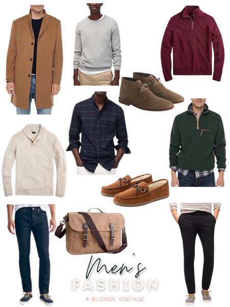 Gifts for him with this mens fashion gift guide! Men’s coats, sweaters, shoes and even then perfect messenger bag!

#LTKCyberweek #LTKmens #LTKHoliday