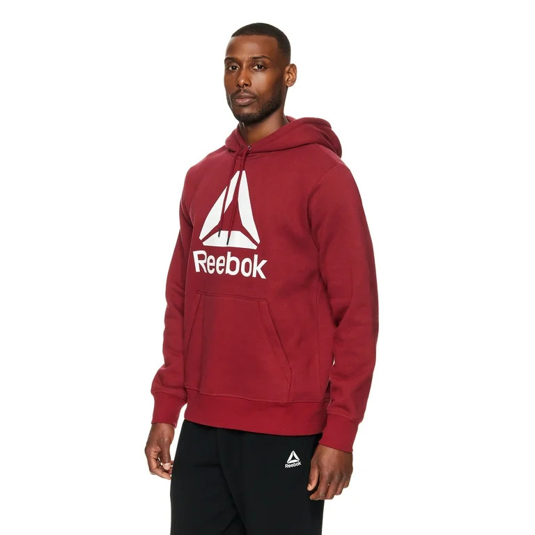Reebok Men's Delta Logo Fleece Hoodie, Sizes S-XL | Walmart (US)
