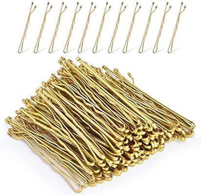Blonde Bobby Pins,MORGLES Gold Bobby Pins for Hair Bob Pins Bulk with Box 120-Count (Blonde,2.2 I... | Amazon (US)