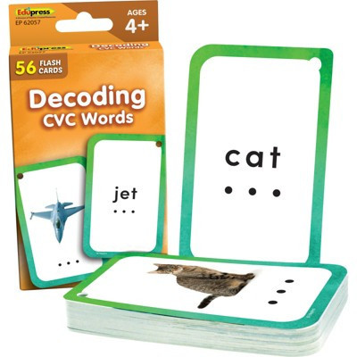 Teacher Created Resources Decoding CVC Words Flash Cards (Case of 6) | Target