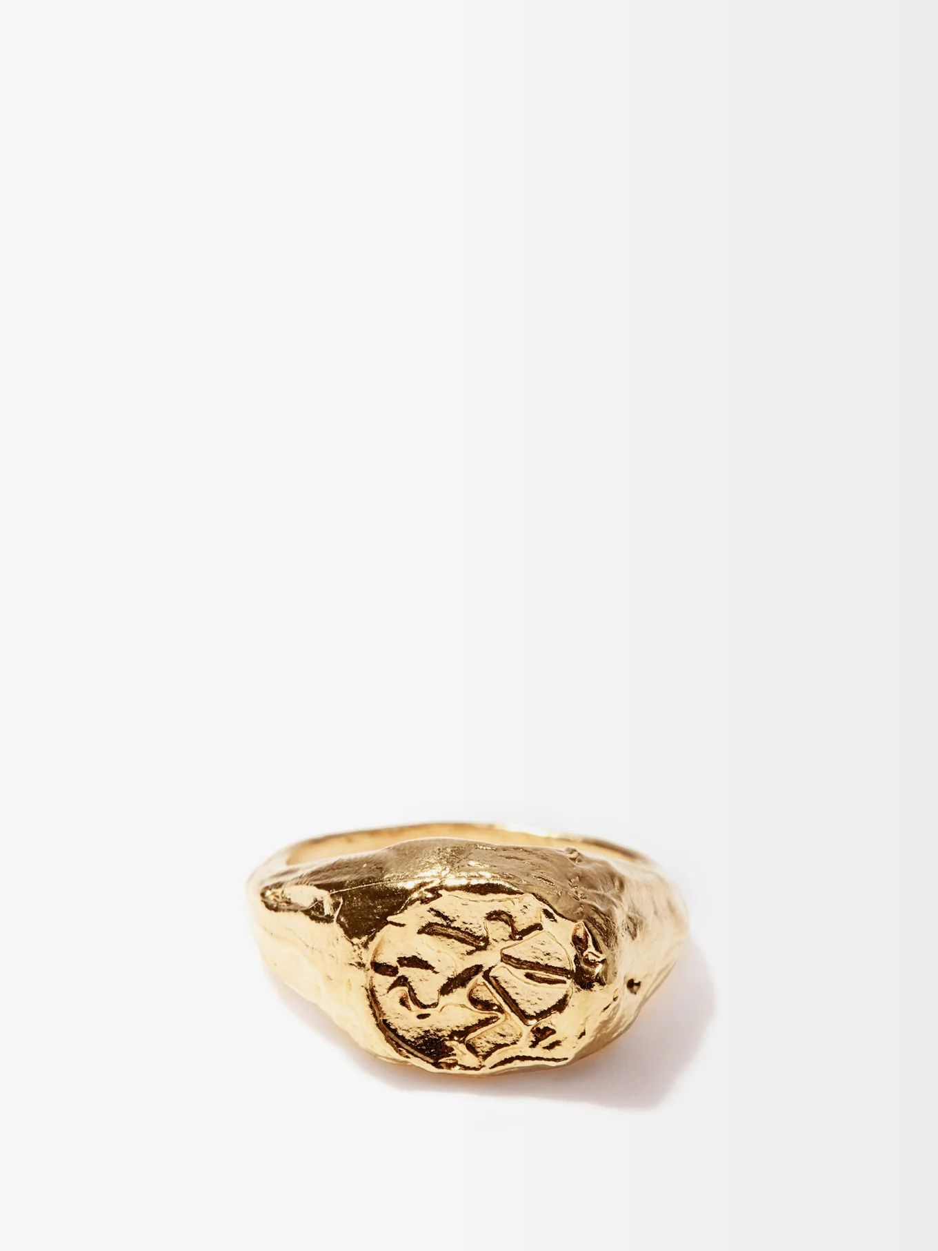 Sagittarius 24kt gold-plated zodiac ring | Alighieri | Matches (UK)