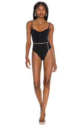 WeWoreWhat Danielle One Piece in Black from Revolve.com | Revolve Clothing (Global)