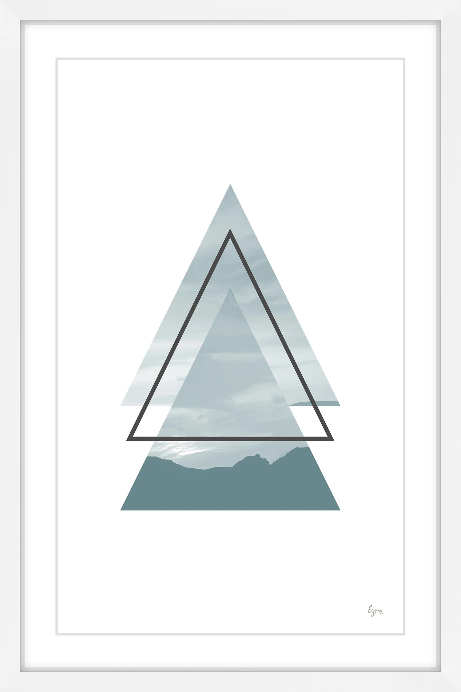 Etta Avenue™ Teen Trois Triangle by Eyre Tarney - Picture Frame Print on Paper | Wayfair | Wayfair North America