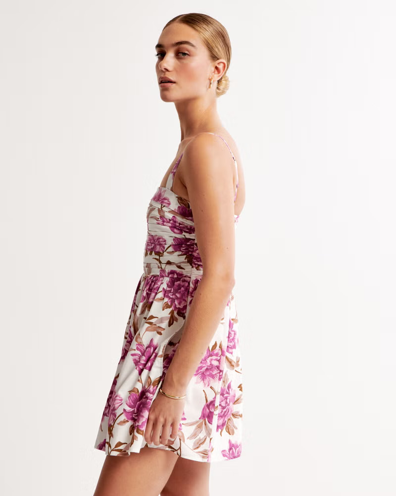 Emerson Poplin Wide Strap Mini Dress | Abercrombie & Fitch (US)