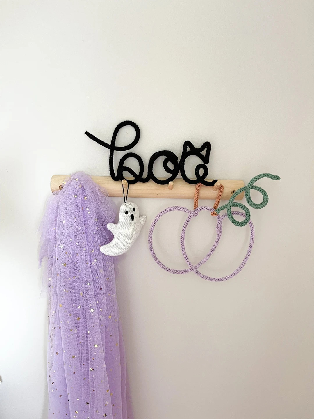 Boo Wire Sign Black Cat Halloween Decor Halloween Cat Decor - Etsy | Etsy (US)