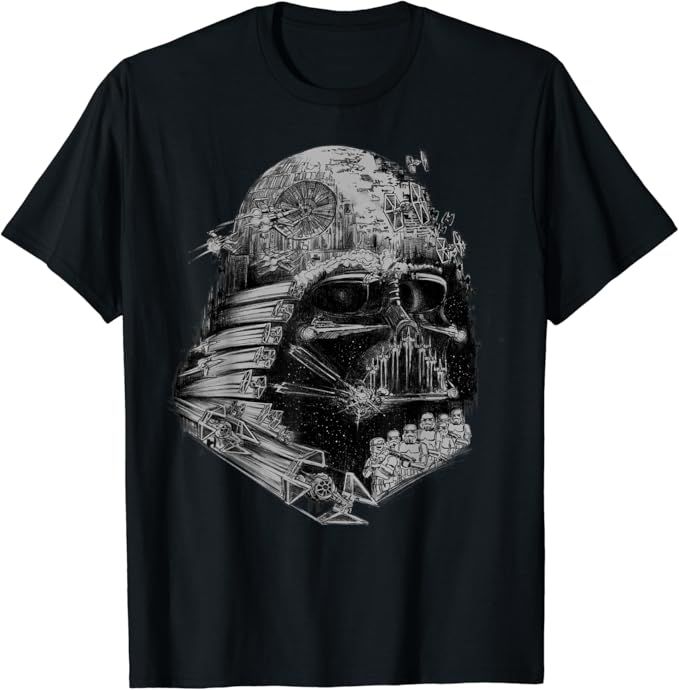 Star Wars Darth Vader Build The Empire Graphic T-Shirt | Amazon (US)
