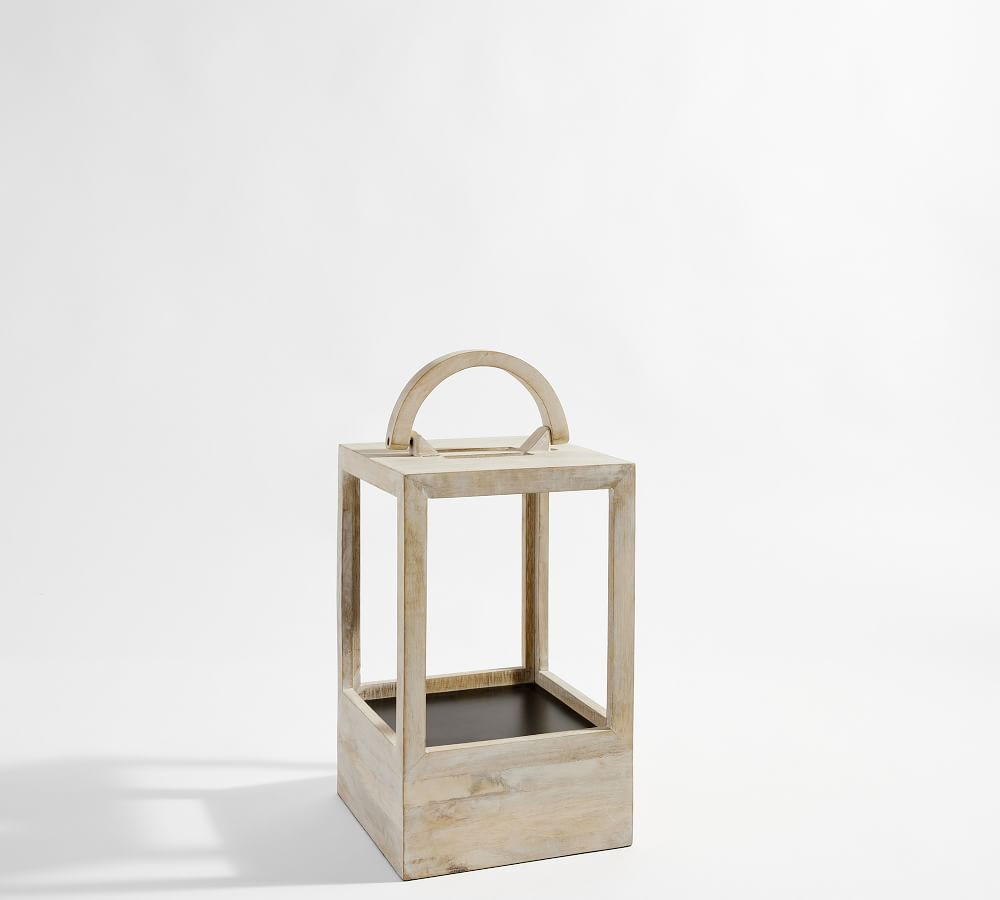 Decker Mango Wood Lantern Collection | Pottery Barn (US)
