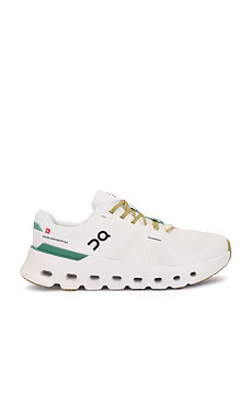 On Cloudrunner 2 Sneaker in Undyed & Green from Revolve.com | Revolve Clothing (Global)