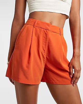 High Waisted Clean Silky Shorts | Express