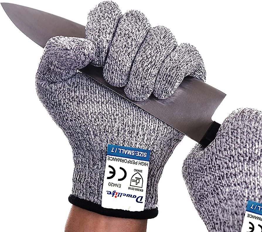 Dowellife Cut Resistant Gloves Protection, Safety Kitchen Cuts Gloves for Oyster Shucking, Fish F... | Amazon (US)