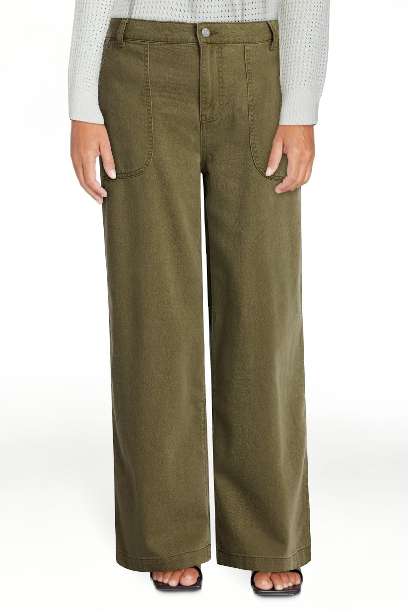Time and Tru Women's High Rise Draped Utility Jeans, 30" Inseam, Sizes XS-XXXL | Walmart (US)