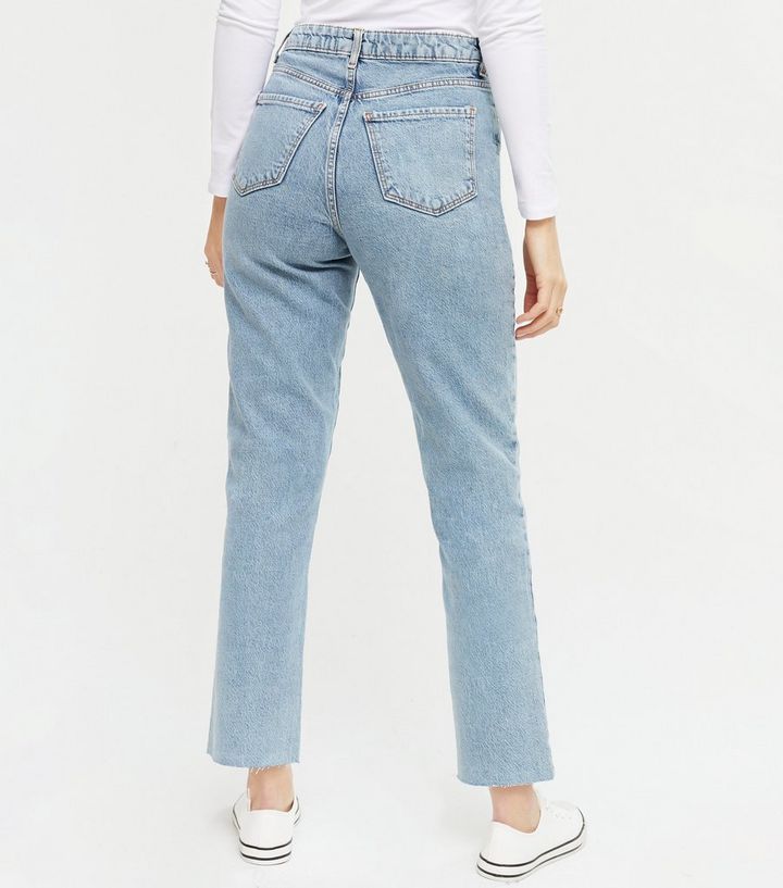 Blue Vintage Wash Ankle Grazing Hannah Straight Leg Jeans
						
						Add to Saved Items
						R... | New Look (UK)