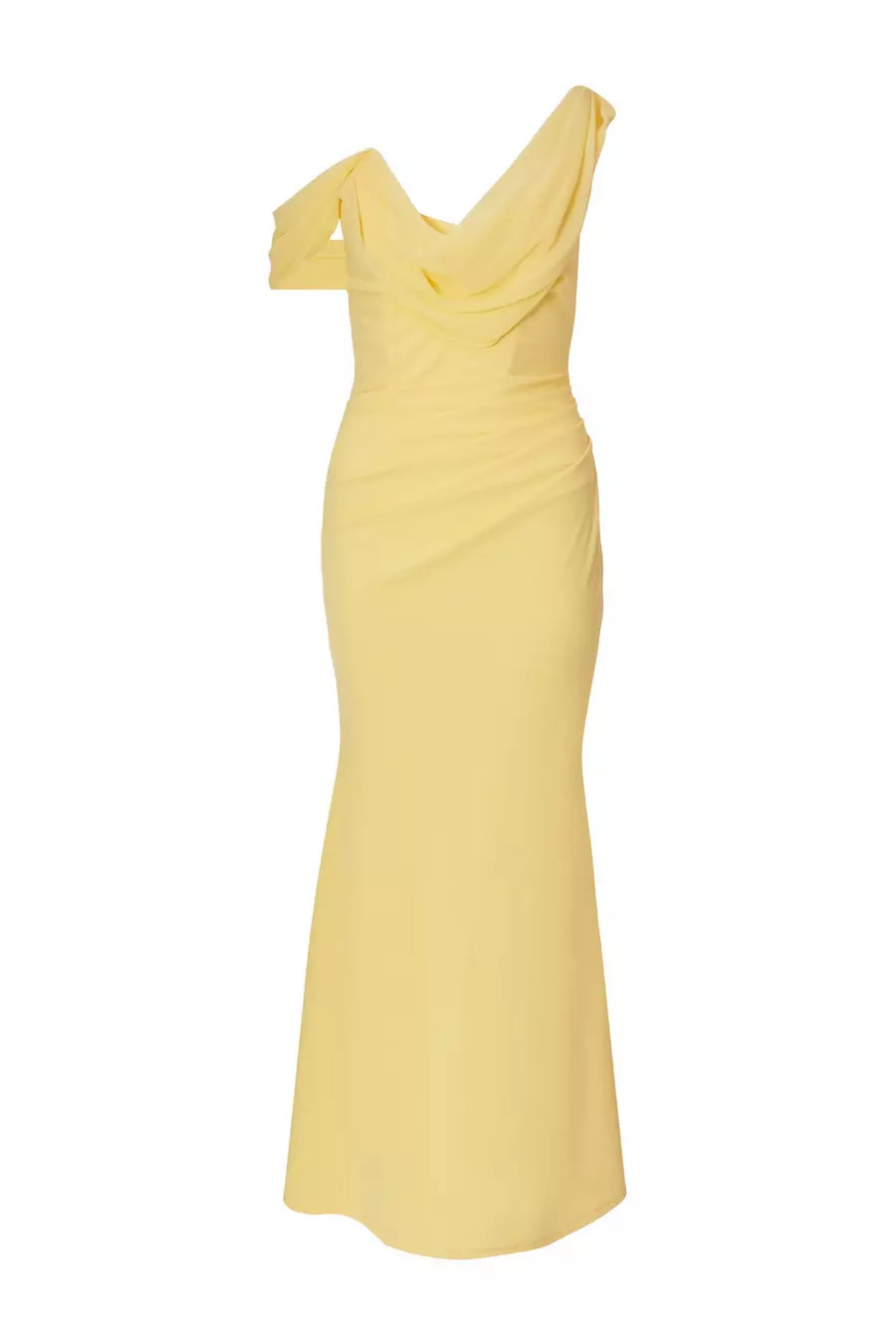 Petite Lemon Drop Sleeve Maxi Dress | Quiz Clothing