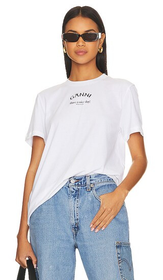 Relaxed O-Neck T-Shirt in Bright White | Revolve Clothing (Global)