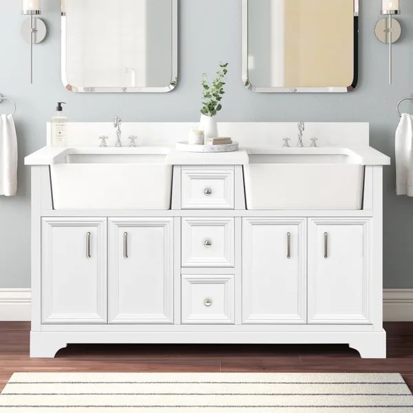 Emiliano 60" Double Bathroom Vanity Set | Wayfair North America