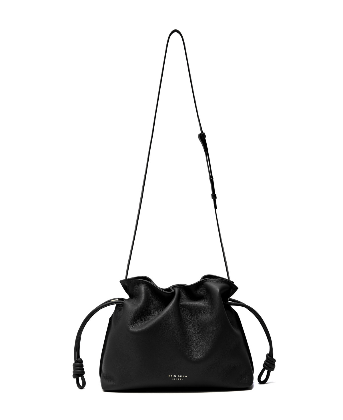 Esin Akan Midi Emma Leather Top Handle Crossbody Bag - Black | Macy's