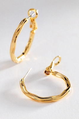 Ribbed Hoop Earrings | Anthropologie (US)